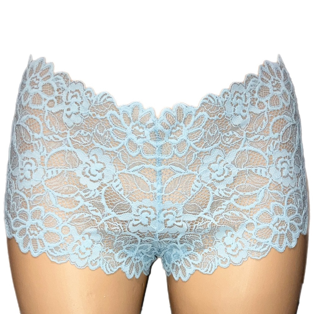 *3 for $30!* Victorias Secret Light Blue Angel Fashion Show Boyshort Shortie M